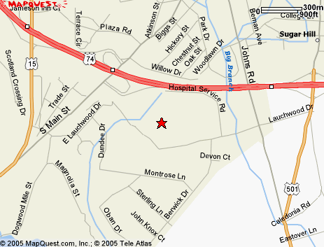 Map to Antelope Memorial Hospital